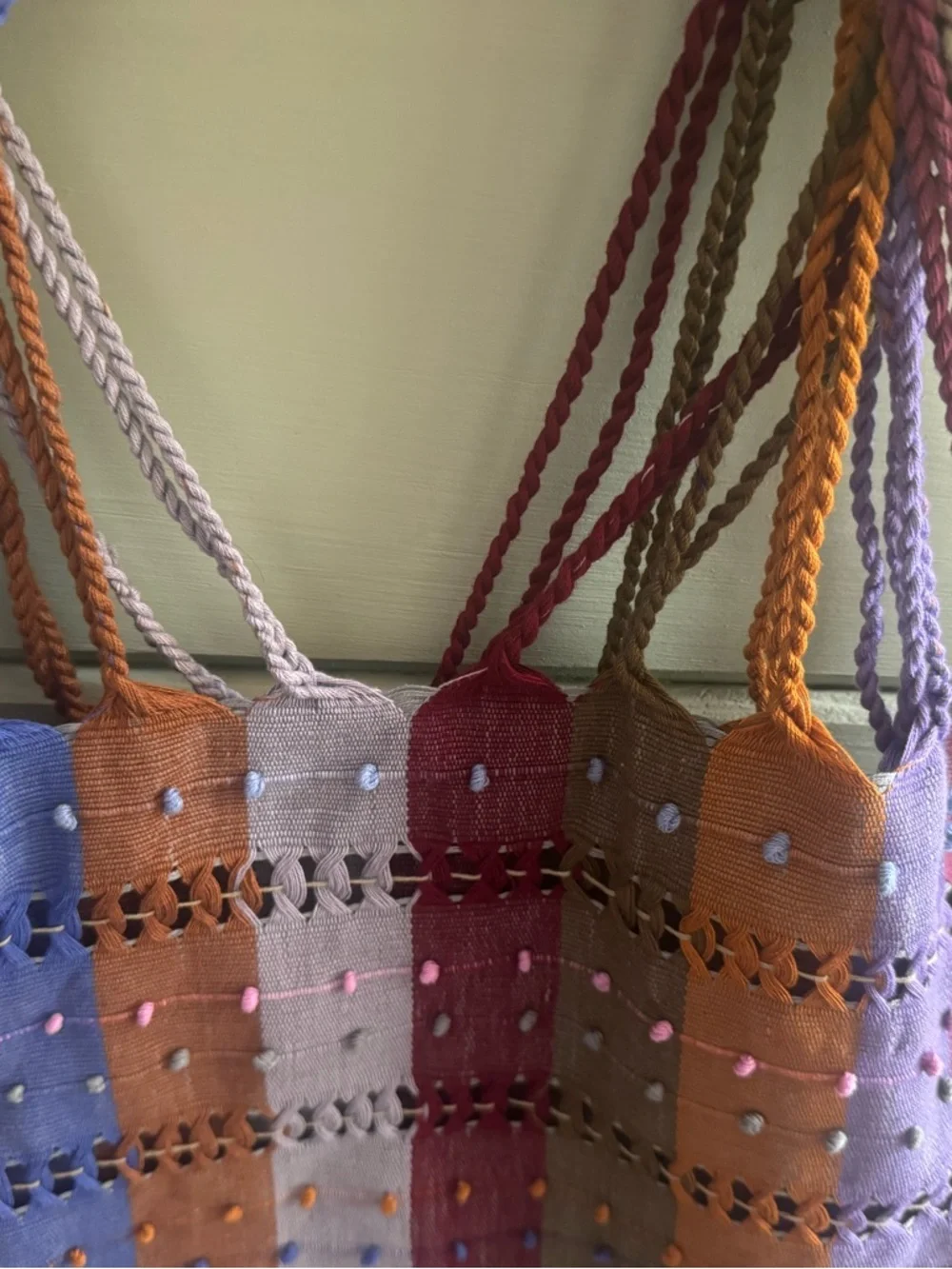 Multicolor Striped Tote Bag - Picture 10 of 11